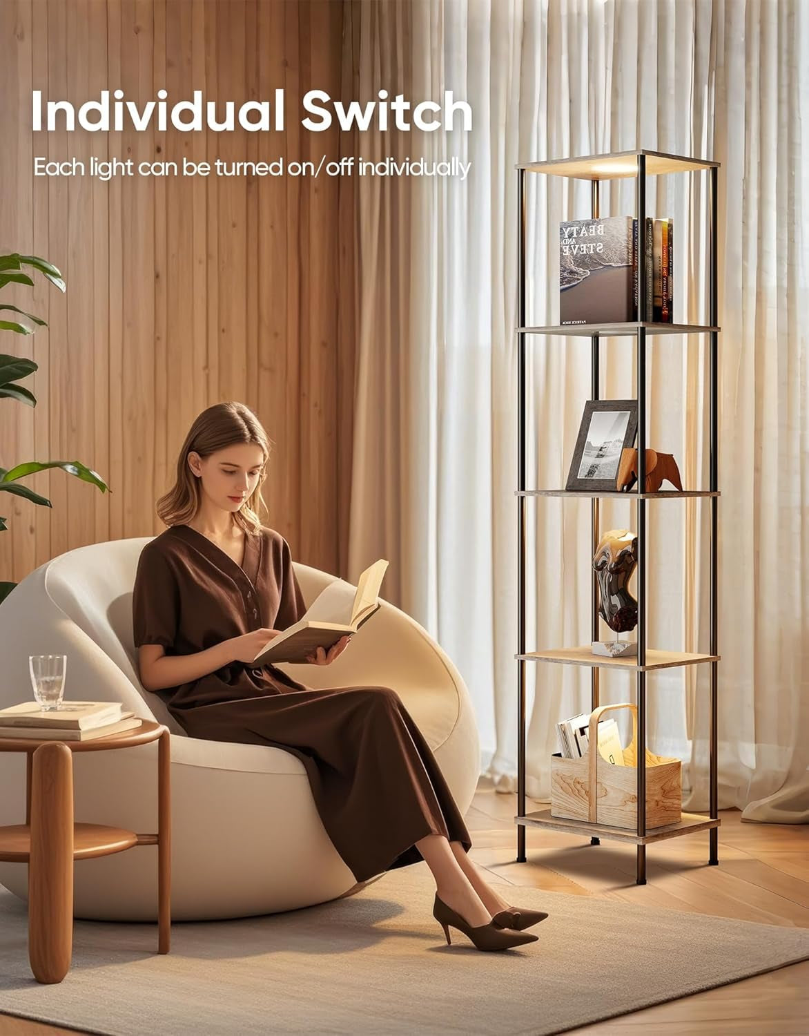 Lámpara Estantería de Flujo Energético – Luz & Organización Consciente