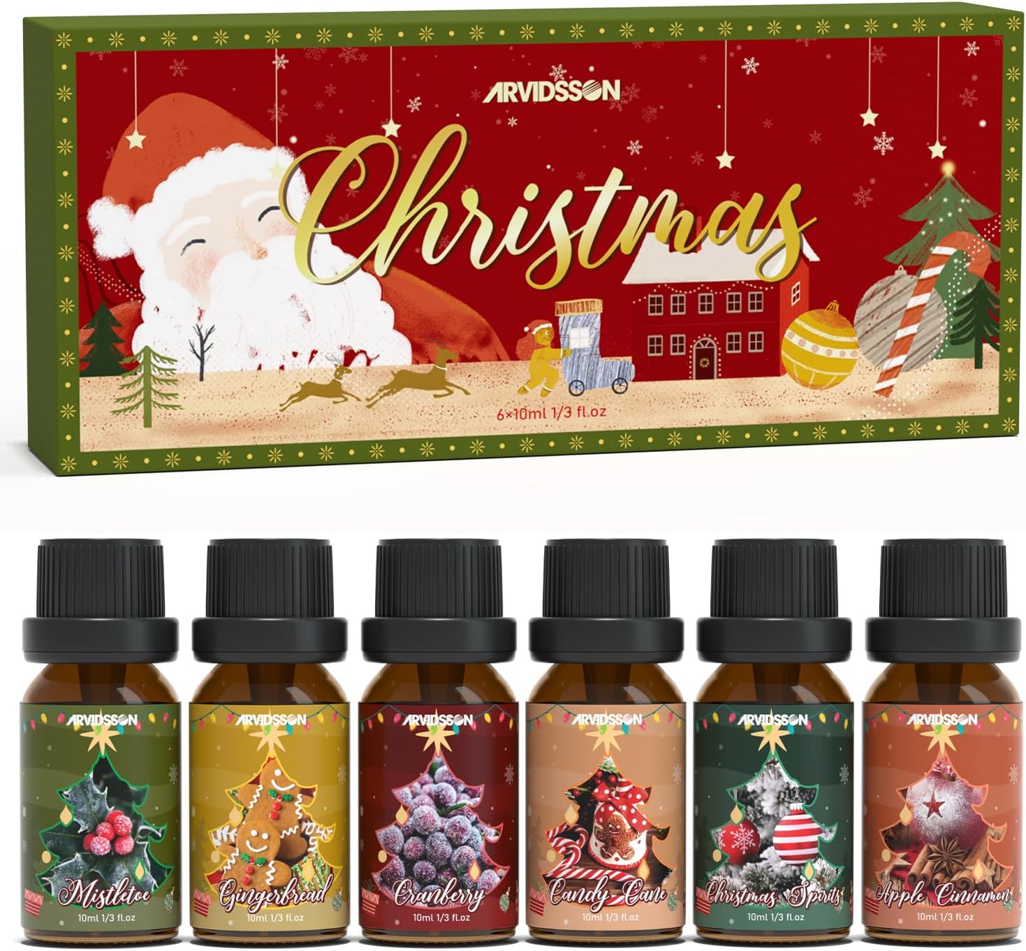 Holiday Essential Oil Set – Winter Scents (6-Pack)