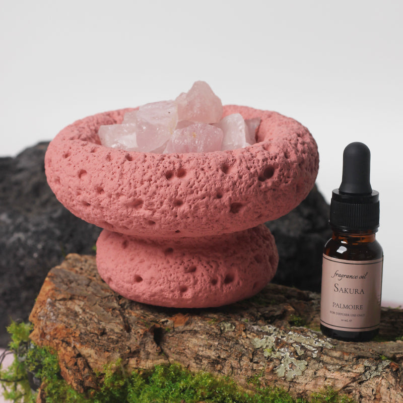 rose quartz diffuser soft light emotional harmony decor